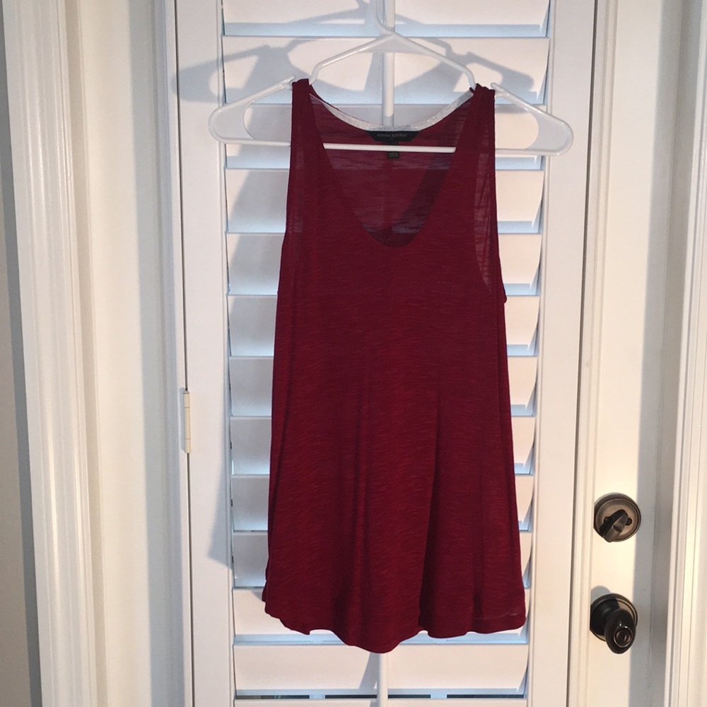Heathered Maroon Color Tank Top